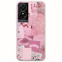 Aesthetic Pink TCL 50 SE Flexible TPU (Διάφανη Σιλικόνη)