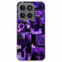 Aesthetic Purple Motorola Edge 60 Pro 5G Flexible TPU (Διάφανη Σιλικόνη)