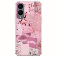 Aesthetic Pink Samsung Galaxy S25 Edge 5G Flexible TPU (Διάφανη Σιλικόνη)