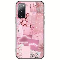 Aesthetic Pink Samsung Galaxy S20 Black TPU (Μαύρη Σιλικόνη)