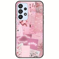 Aesthetic Pink Samsung Galaxy A53 5G Black TPU (Μαύρη Σιλικόνη)