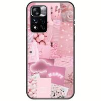 Aesthetic Pink Xiaomi Redmi Note 11 Pro Plus 5G Black TPU (Μαύρη Σιλικόνη)