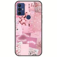 Aesthetic Pink TCL 305 / 306 / 30E / 30SE Black TPU (Μαύρη Σιλικόνη)