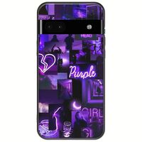 Aesthetic Purple Google Pixel 6a 5G Black TPU (Μαύρη Σιλικόνη)