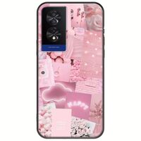 Aesthetic Pink TCL 40 NXTPAPER 4G Black TPU (Μαύρη Σιλικόνη)