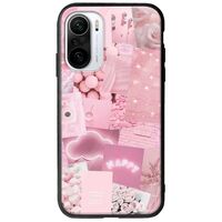 Aesthetic Pink Xiaomi Poco F3 Groove TPU (Tempered Glass και TPU)