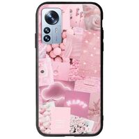 Aesthetic Pink Xiaomi 12 Pro Groove TPU (Tempered Glass και TPU)