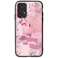 Aesthetic Pink Samsung Galaxy A13 4G Groove TPU (Tempered Glass και TPU)