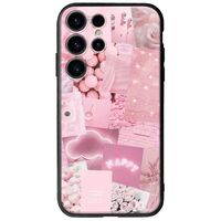 Aesthetic Pink Samsung Galaxy S25 Ultra 5G Groove TPU (Tempered Glass και TPU)