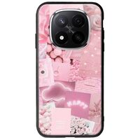 Aesthetic Pink Xiaomi Redmi Note 14 Pro 5G Groove TPU (Tempered Glass και TPU)