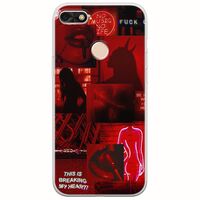 Aesthetic Red Huawei P9 Lite Mini Flexible TPU (Διάφανη Σιλικόνη)