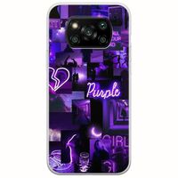 Aesthetic Purple Xiaomi Poco X3 NFC / X3 Pro Flexible TPU (Διάφανη Σιλικόνη)