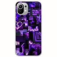 Aesthetic Purple Xiaomi Mi 11 Lite / 11 Lite NE / 5G Flexible TPU (Διάφανη Σιλικόνη)