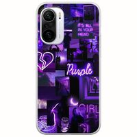 Aesthetic Purple Xiaomi Poco F3 Flexible TPU (Διάφανη Σιλικόνη)