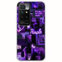 Aesthetic Purple Xiaomi Redmi 10 Flexible TPU (Διάφανη Σιλικόνη)