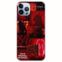 Aesthetic Red iPhone 12 Pro Flexible TPU (Διάφανη Σιλικόνη)