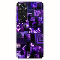 Aesthetic Purple Xiaomi Redmi Note 11 / 11s Flexible TPU (Διάφανη Σιλικόνη)