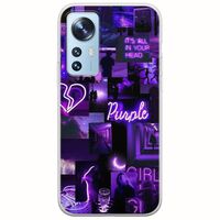 Aesthetic Purple Xiaomi 12 / 12X Flexible TPU (Διάφανη Σιλικόνη)