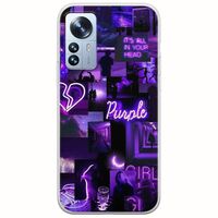 Aesthetic Purple Xiaomi 12 Pro Flexible TPU (Διάφανη Σιλικόνη)