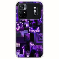 Aesthetic Purple Xiaomi Poco M4 Pro 4G Flexible TPU (Διάφανη Σιλικόνη)