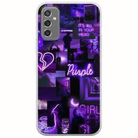 Aesthetic Purple Samsung Galaxy M13 4G Flexible TPU (Διάφανη Σιλικόνη)