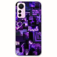 Aesthetic Purple Xiaomi 12 Lite 5G Flexible TPU (Διάφανη Σιλικόνη)