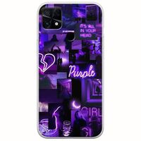 Aesthetic Purple Xiaomi Poco C40 Flexible TPU (Διάφανη Σιλικόνη)