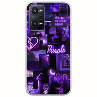 Aesthetic Purple Realme GT Neo 3T Flexible TPU (Διάφανη Σιλικόνη)