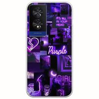 Aesthetic Purple TCL 40 NXTPAPER 4G Flexible TPU (Διάφανη Σιλικόνη)