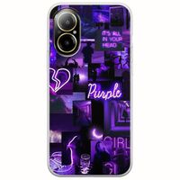 Aesthetic Purple Realme C67 4G Flexible TPU (Διάφανη Σιλικόνη)