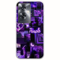 Aesthetic Purple Oppo A79 5G Flexible TPU (Διάφανη Σιλικόνη)