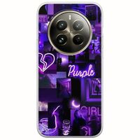 Aesthetic Purple Realme 12 Pro 5G Flexible TPU (Διάφανη Σιλικόνη)