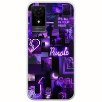Aesthetic Purple TCL 501 Flexible TPU (Διάφανη Σιλικόνη)