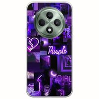 Aesthetic Purple Oppo Reno 12 F 5G Flexible TPU (Διάφανη Σιλικόνη)