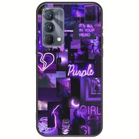 Aesthetic Purple Realme GT 5G Black TPU (Μαύρη Σιλικόνη)