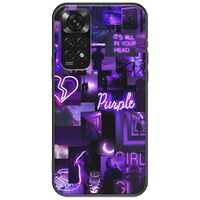 Aesthetic Purple Xiaomi Redmi Note 11 / 11s Black TPU (Μαύρη Σιλικόνη)