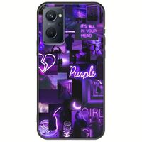 Aesthetic Purple Realme 9i Black TPU (Μαύρη Σιλικόνη)