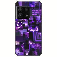 Aesthetic Purple OnePlus 10 Pro Black TPU (Μαύρη Σιλικόνη)