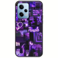 Aesthetic Purple Xiaomi Redmi Note 12 4G Black TPU (Μαύρη Σιλικόνη)