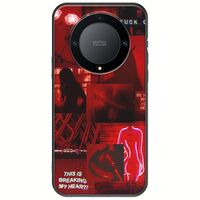 Aesthetic Red Honor Magic 5 Lite 5G Black TPU (Μαύρη Σιλικόνη)