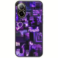 Aesthetic Purple Realme C67 4G Black TPU (Μαύρη Σιλικόνη)