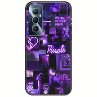 Aesthetic Purple Realme C65 4G Black TPU (Μαύρη Σιλικόνη)