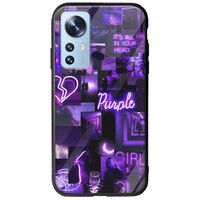 Aesthetic Purple Xiaomi 12 / 12X Groove TPU (Tempered Glass και TPU)