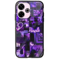 Aesthetic Purple Xiaomi Redmi 13 4G Groove TPU (Tempered Glass και TPU)