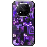 Aesthetic Purple Xiaomi Redmi Note 14 Pro 5G Groove TPU (Tempered Glass και TPU)