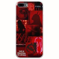 Aesthetic Red iPhone 7 Plus Flexible TPU (Διάφανη Σιλικόνη)