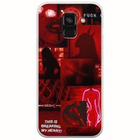 Aesthetic Red Samsung Galaxy A6 2018 Flexible TPU (Διάφανη Σιλικόνη)