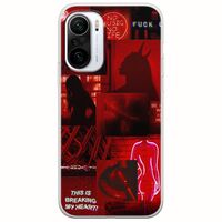Aesthetic Red Xiaomi Poco F3 Flexible TPU (Διάφανη Σιλικόνη)