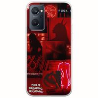 Aesthetic Red Realme 9i Flexible TPU (Διάφανη Σιλικόνη)