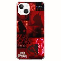 Aesthetic Red iPhone 14 Flexible TPU (Διάφανη Σιλικόνη)